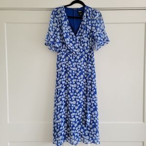 NWOT DKNY Floral Print Chiffon Dress